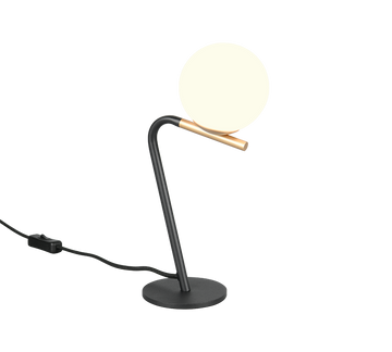 FLAMING | Table lamp | Schwarz-Gold | Metal