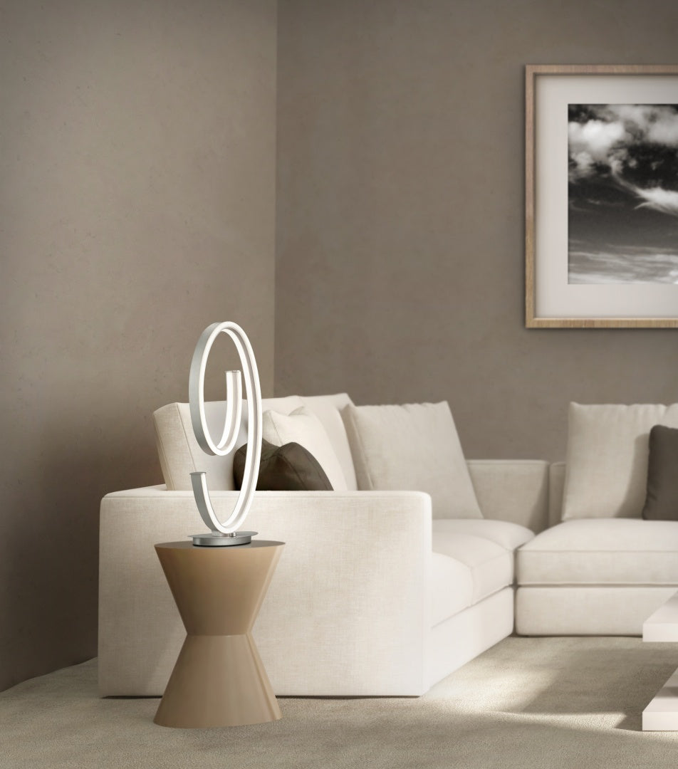 CIOLA | Table lamp | Nickel mat | Metal