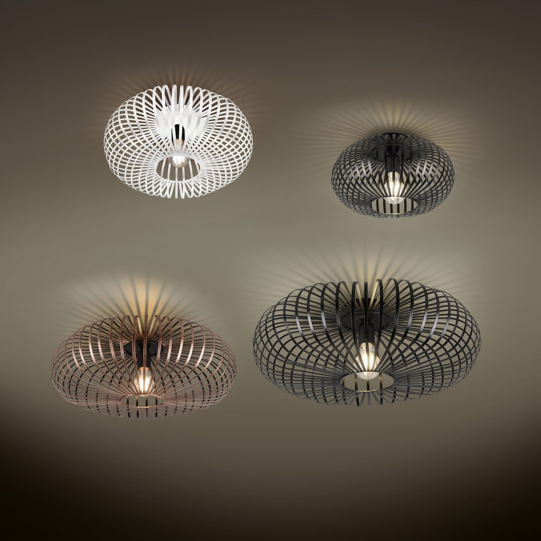 JOHANN | Ceiling lamp | Black mat | Metal