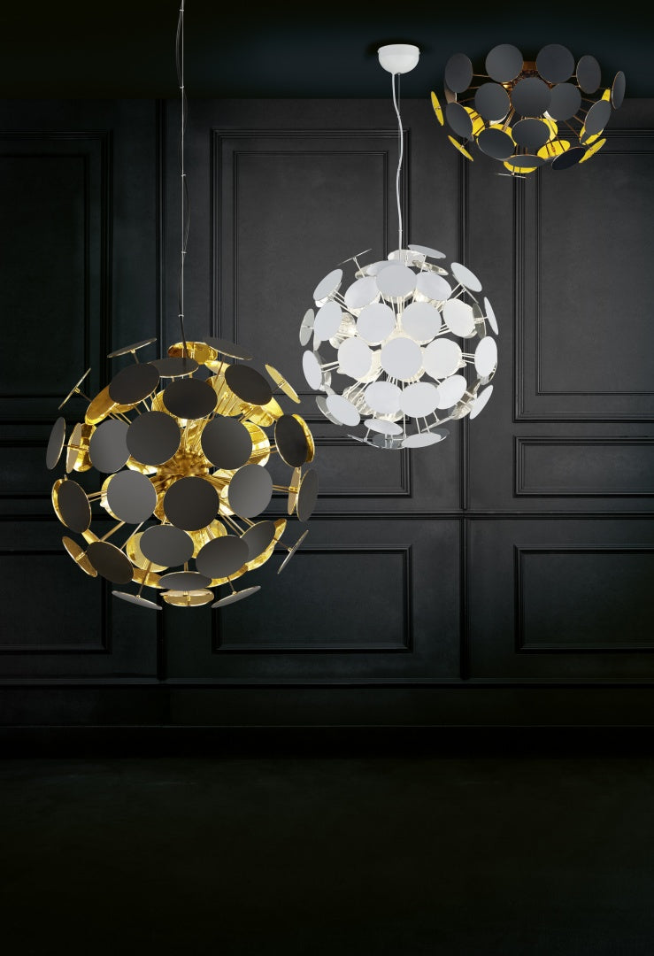 DISCALGO | Ceiling lamp | Black mat | Metal