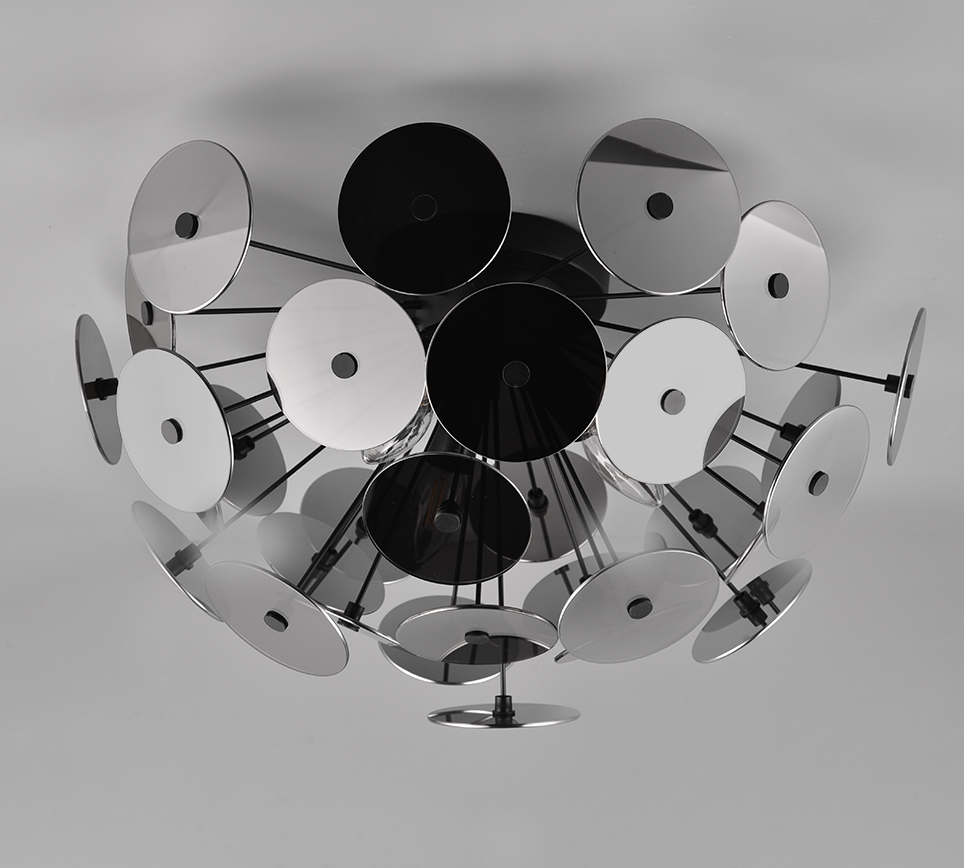 DISCALGO | Ceiling lamp | Black mat | Metal