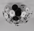 DISCALGO | Ceiling lamp | Black mat | Metal