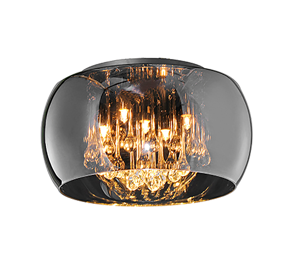 VAPORE | Ceiling lamp | Chrome | Glass