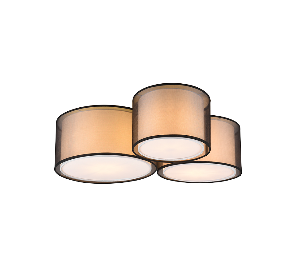 BURTON | Ceiling lamp | Black mat | Metal