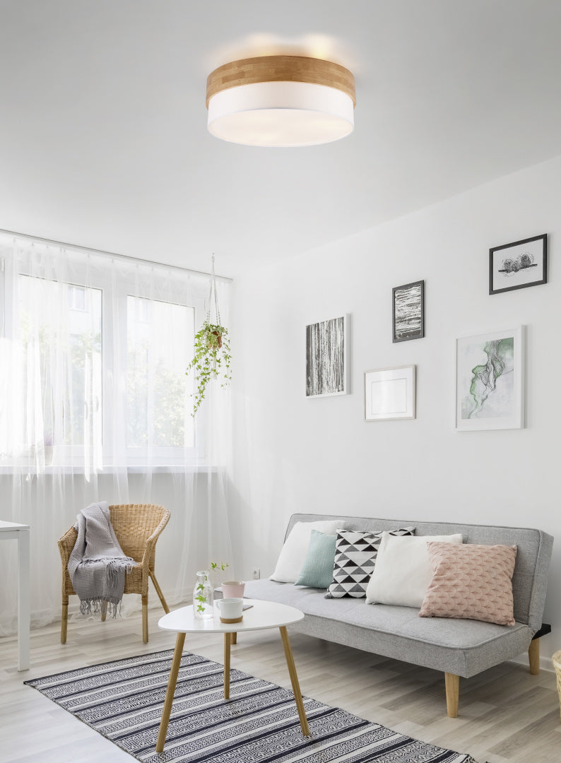 SEASONS | Ceiling lamp | Nickel mat | Fabric