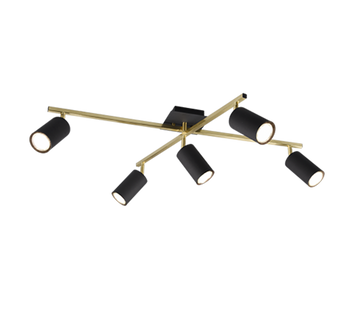 MARLEY | Ceiling lamp | Schwarz-Gold | Metal