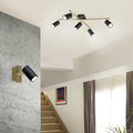 MARLEY | Ceiling lamp | Schwarz-Gold | Metal