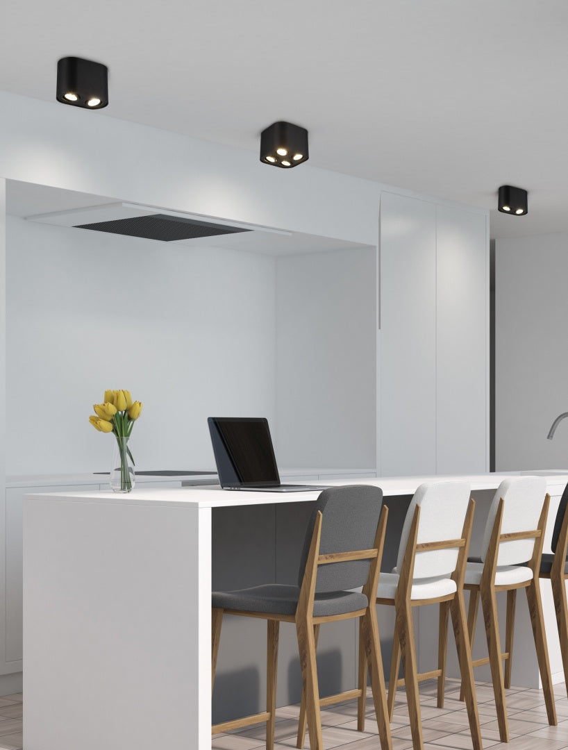 COOKIE | Ceiling lamp | Black mat | Metal