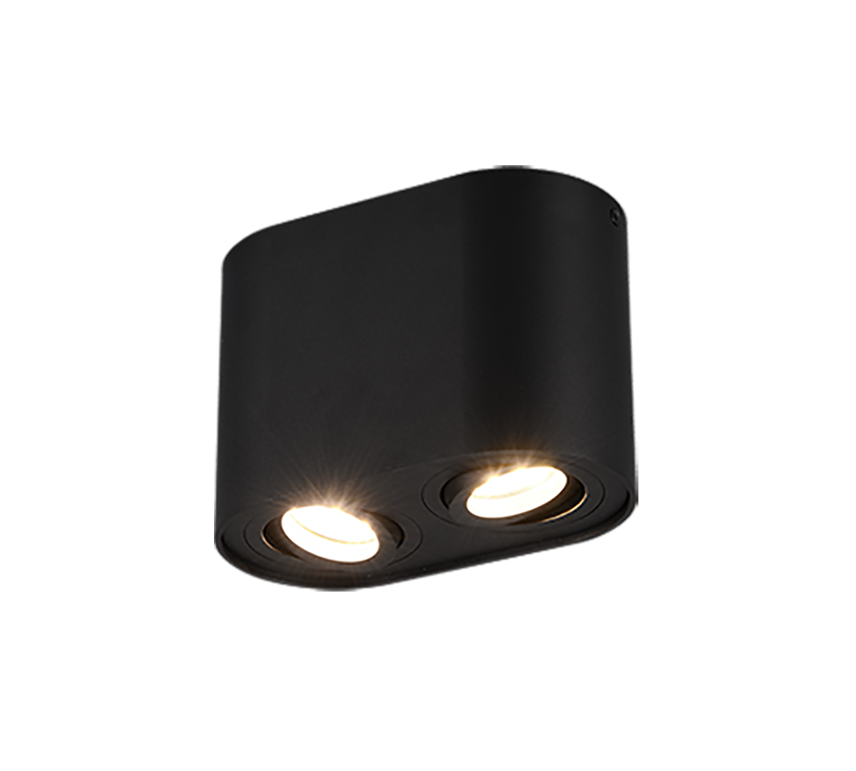 COOKIE | Ceiling lamp | Black mat | Metal