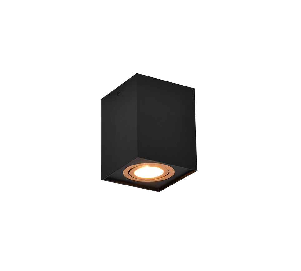 BISCUIT | Ceiling lamp | Schwarz-Gold | Metal