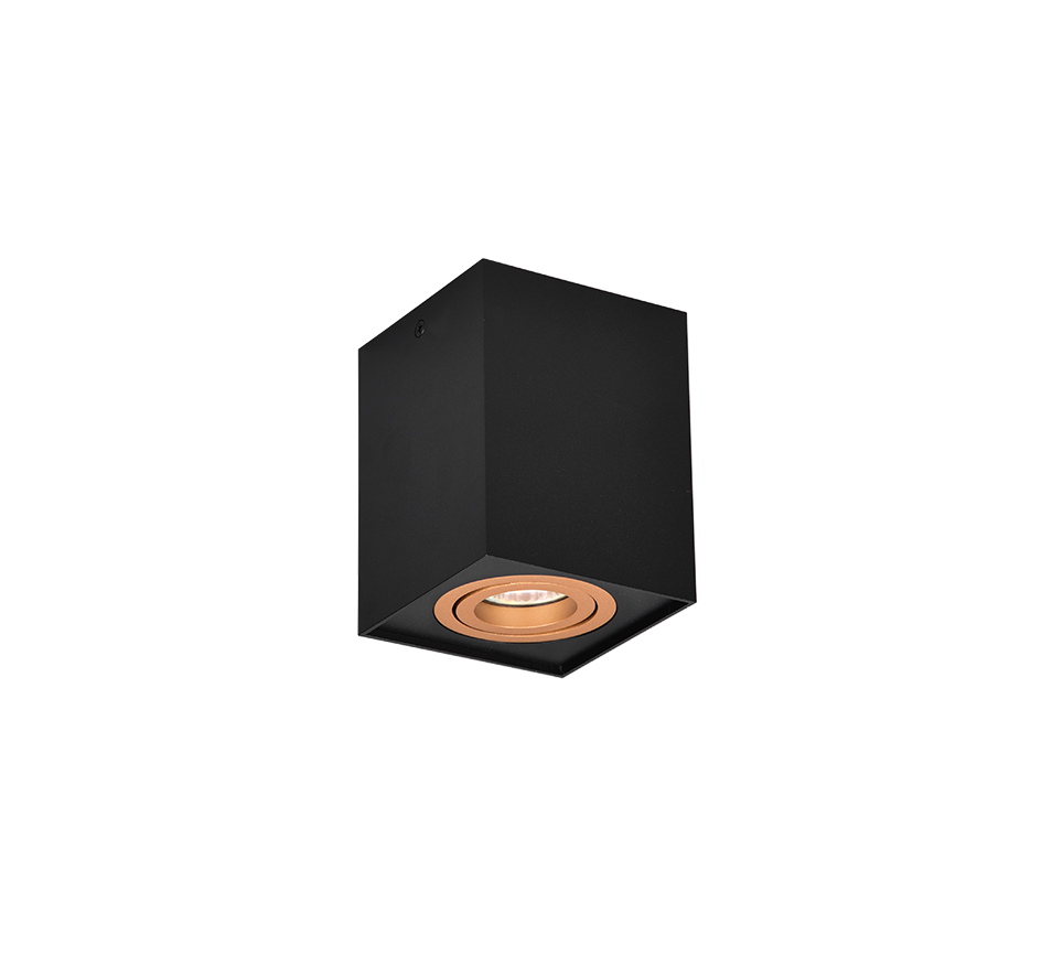 BISCUIT | Ceiling lamp | Schwarz-Gold | Metal
