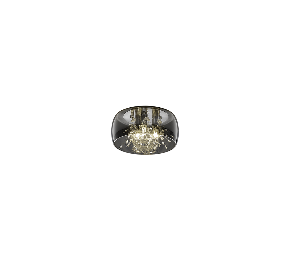 CRYSTEL | Ceiling lamp | Chrome | Glass