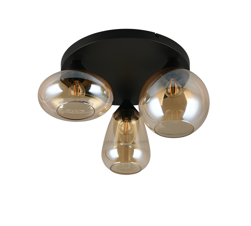 LUMINA | Ceiling lamp | Black mat | Metal