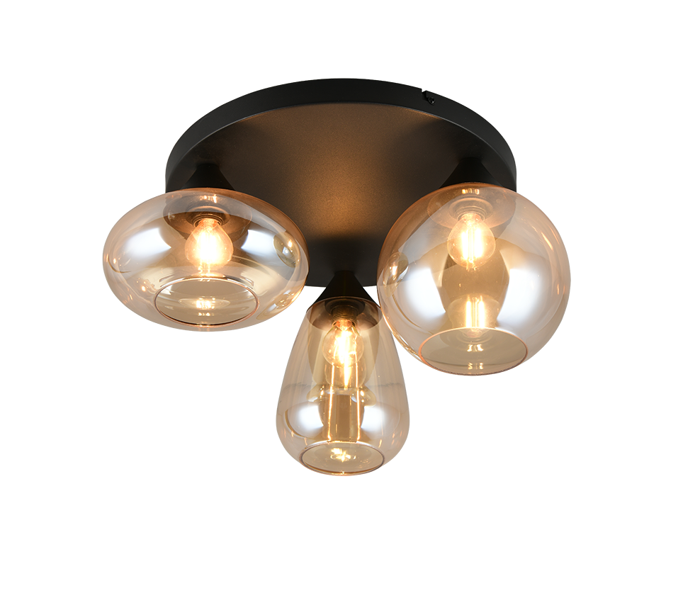 LUMINA | Ceiling lamp | Black mat | Metal