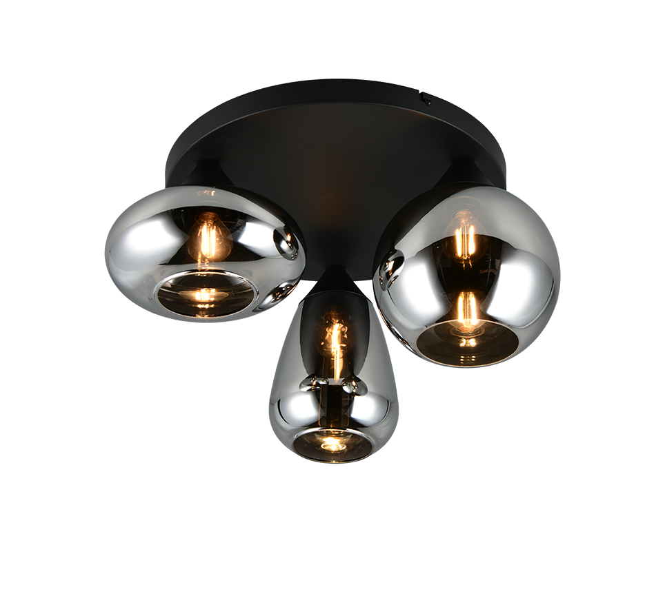 LUMINA | Ceiling lamp | Black mat | Metal