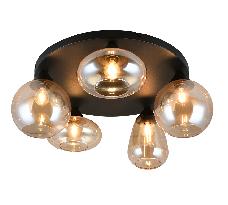 LUMINA | Ceiling lamp | Black mat | Metal
