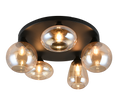 LUMINA | Ceiling lamp | Black mat | Metal