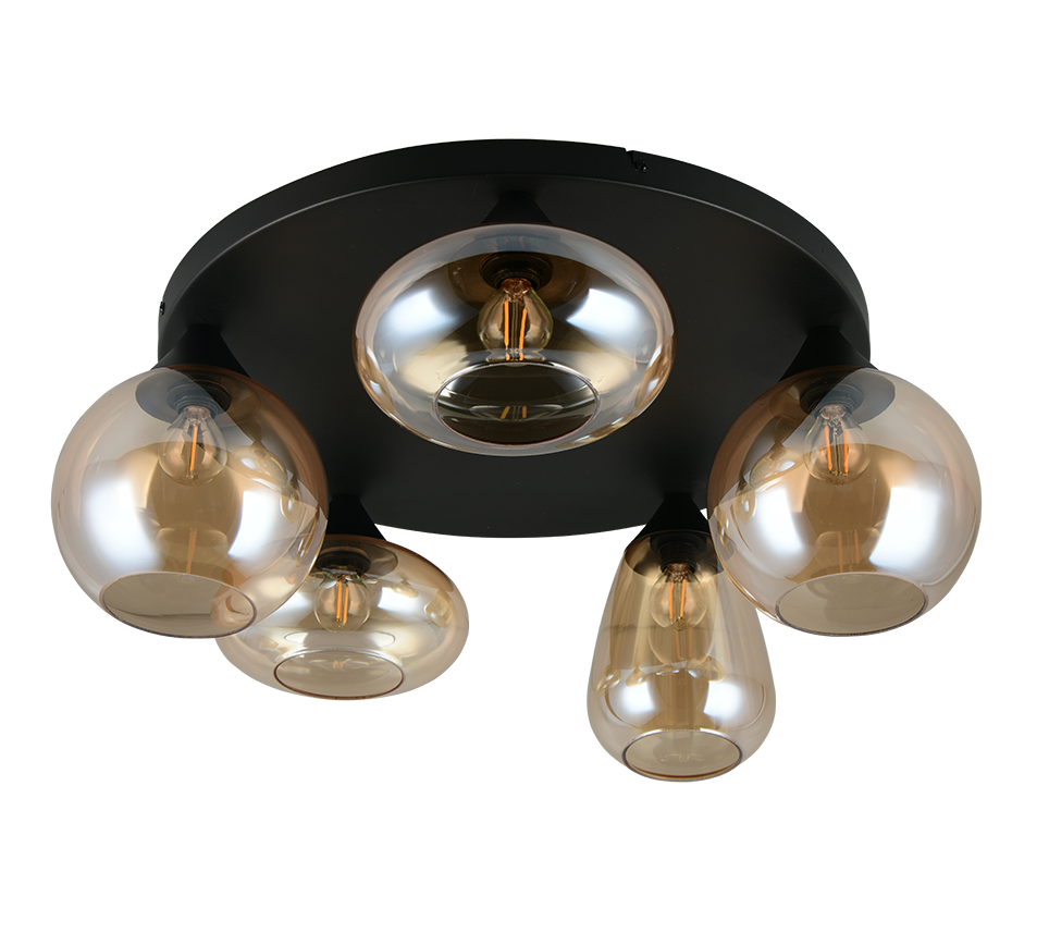 LUMINA | Ceiling lamp | Black mat | Metal