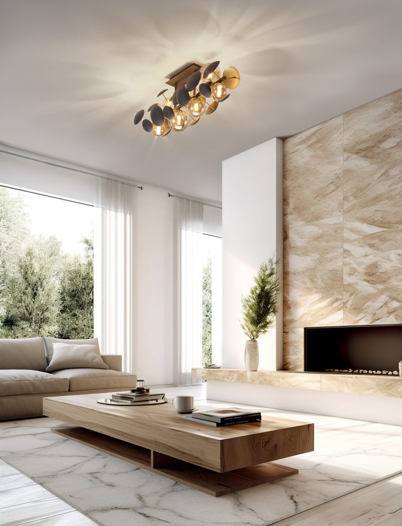 BUBBLE | Ceiling lamp | Gold | Metal