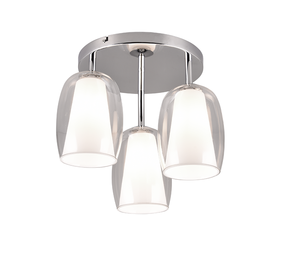 BARRET | Ceiling lamp | Chrome | Metal