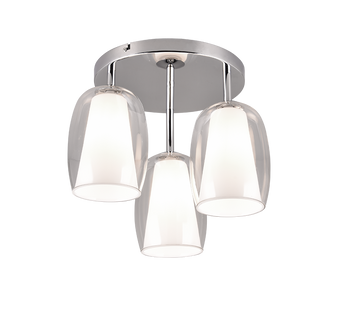 BARRET | Ceiling lamp | Chrome | Metal