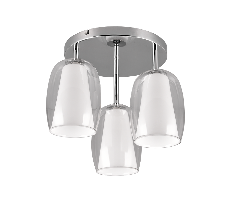 BARRET | Ceiling lamp | Chrome | Metal