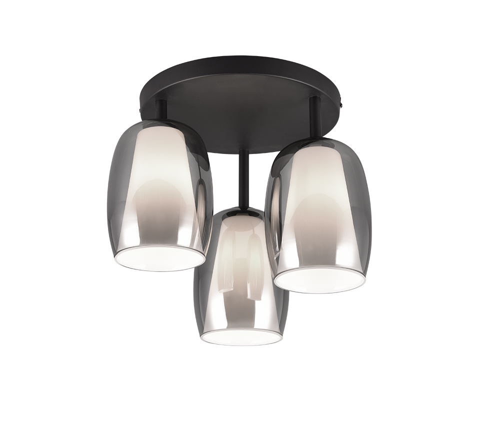 BARRET | Ceiling lamp | Black mat | Metal