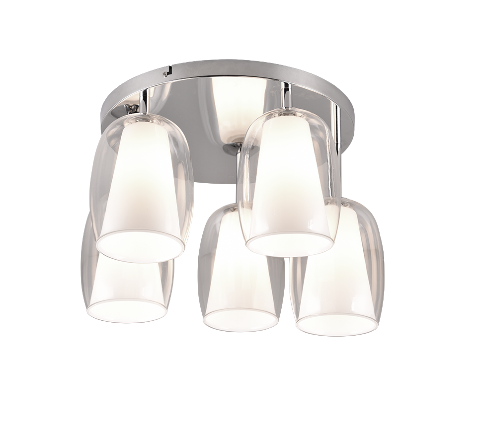 BARRET | Ceiling lamp | Chrome | Metal