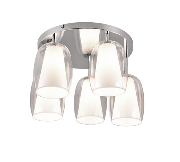 BARRET | Ceiling lamp | Chrome | Metal
