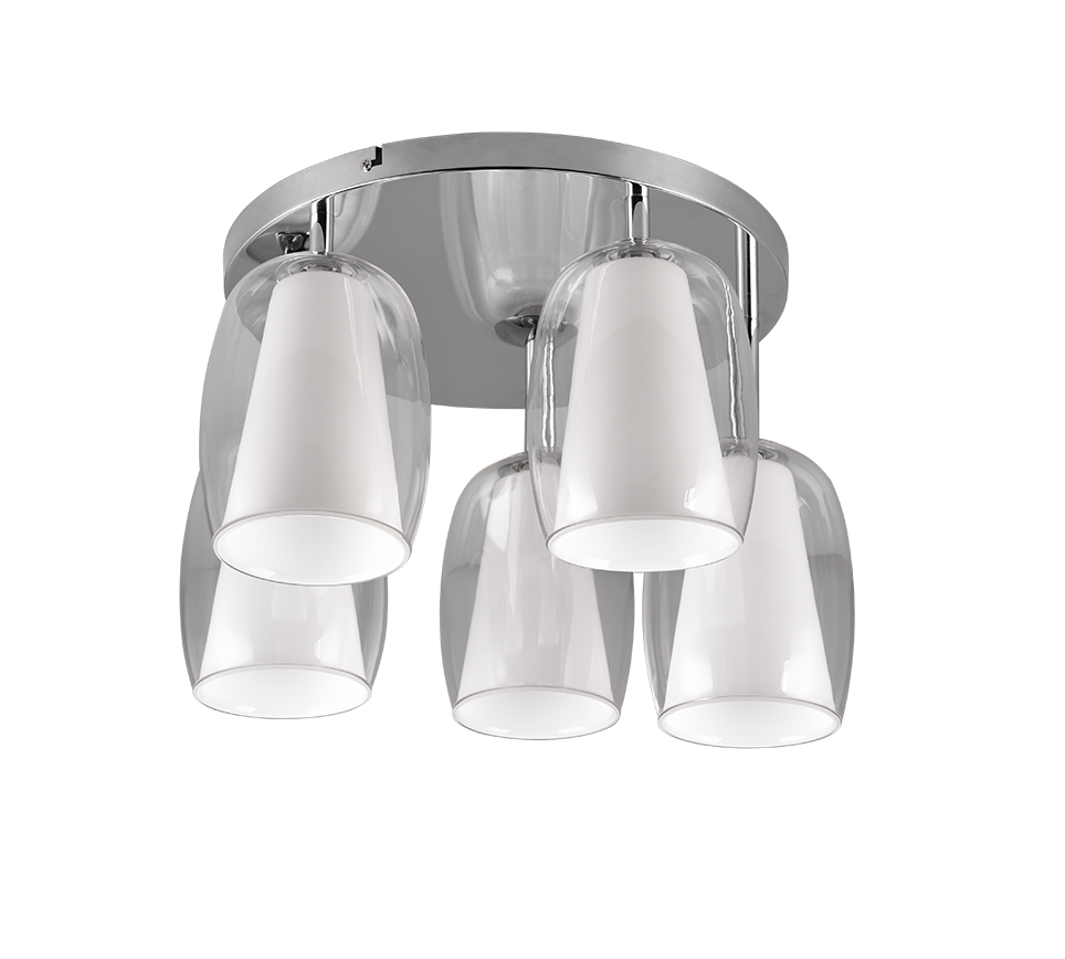 BARRET | Ceiling lamp | Chrome | Metal