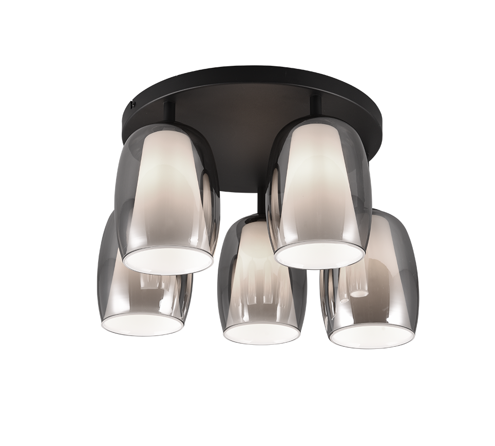 BARRET | Ceiling lamp | Black mat | Metal