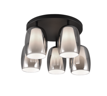 BARRET | Ceiling lamp | Black mat | Metal