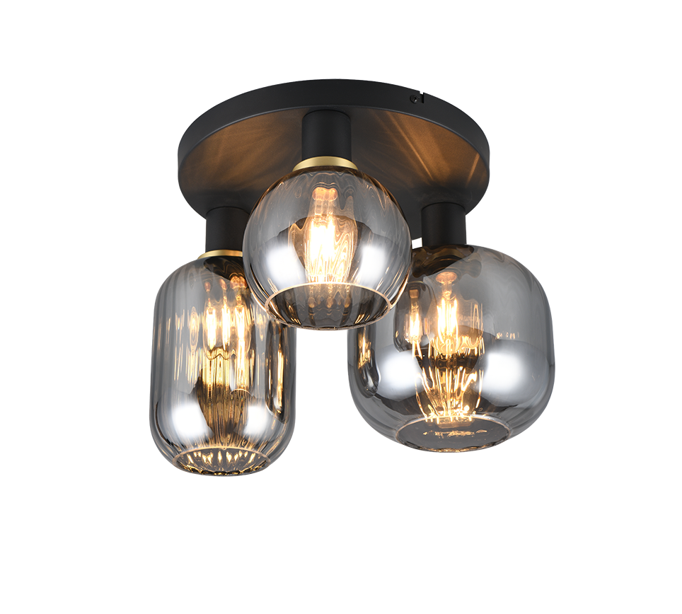 DIVA | Ceiling lamp | Black mat | Metal
