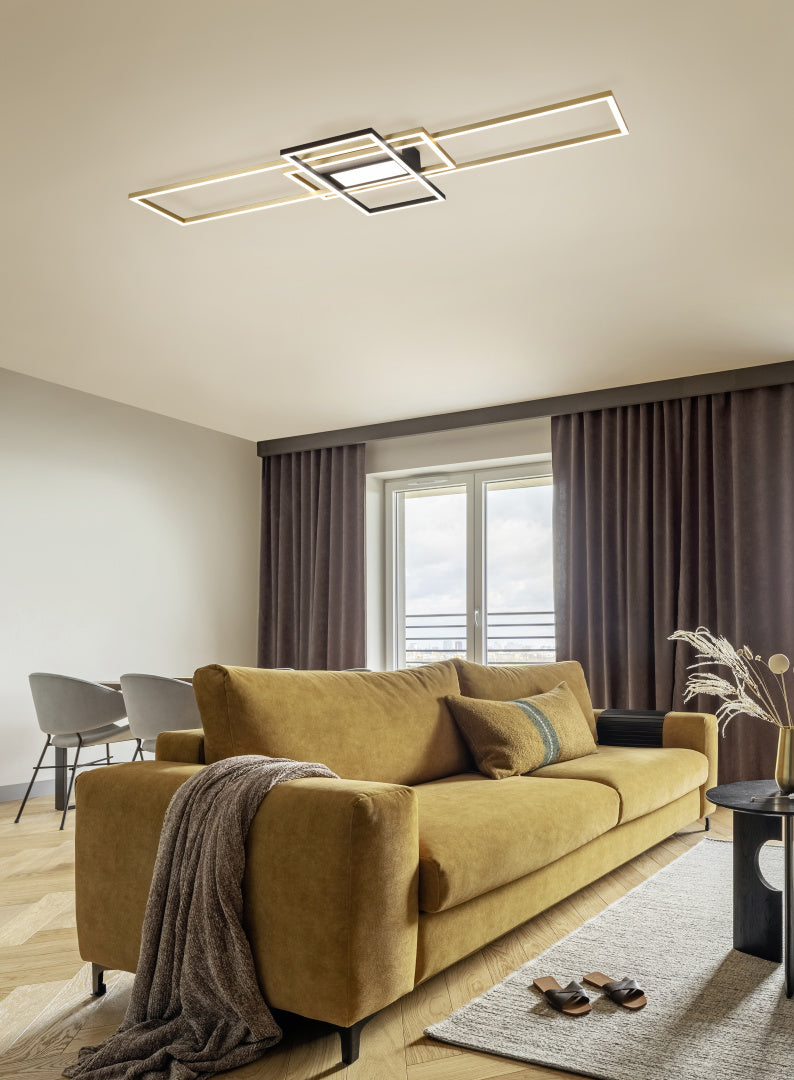 IRVINE | Ceiling lamp | Brass mat | Metal