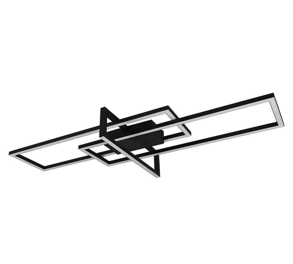 SALINAS | Ceiling lamp | Black mat | Metal