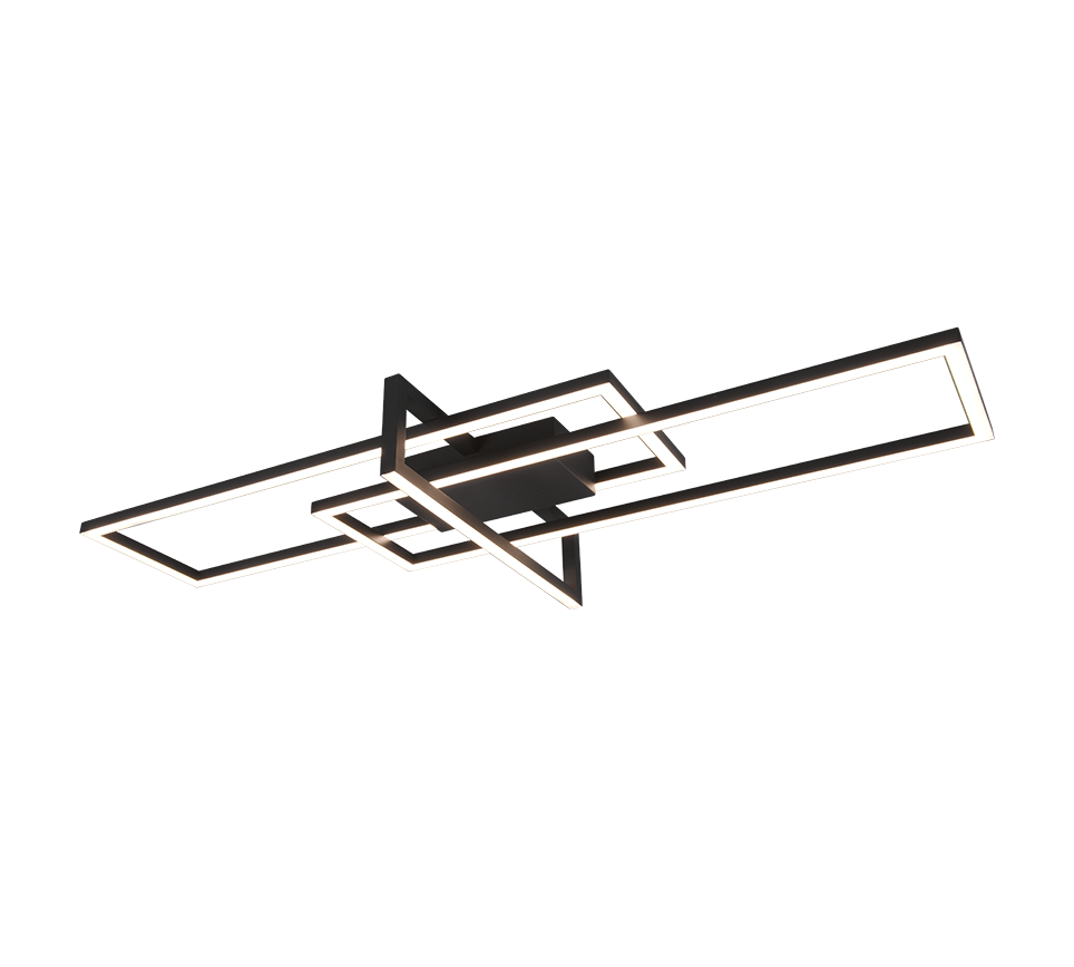 SALINAS | Ceiling lamp | Black mat | Metal