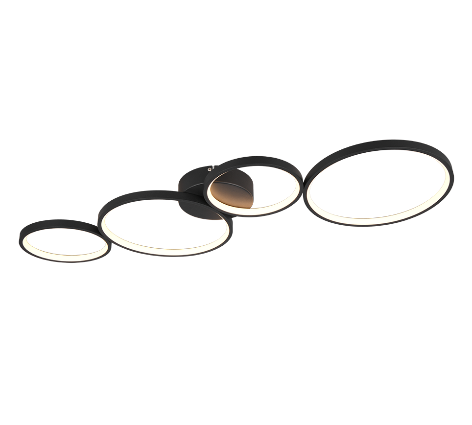 RONDO | Ceiling lamp | Black mat | Metal