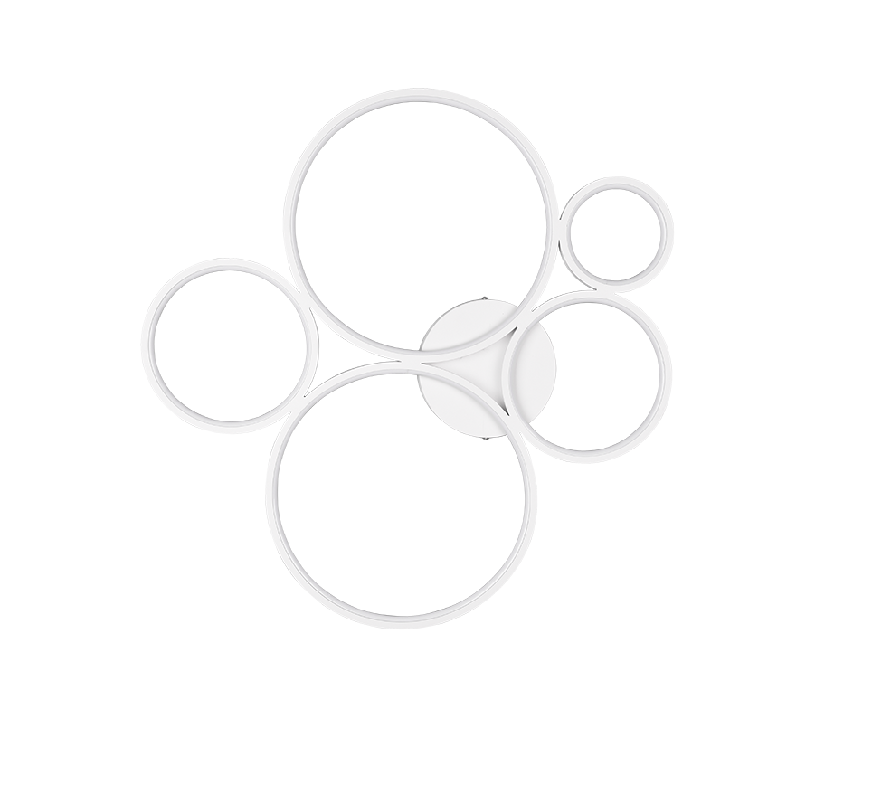 RONDO | Ceiling lamp | White mat | Metal