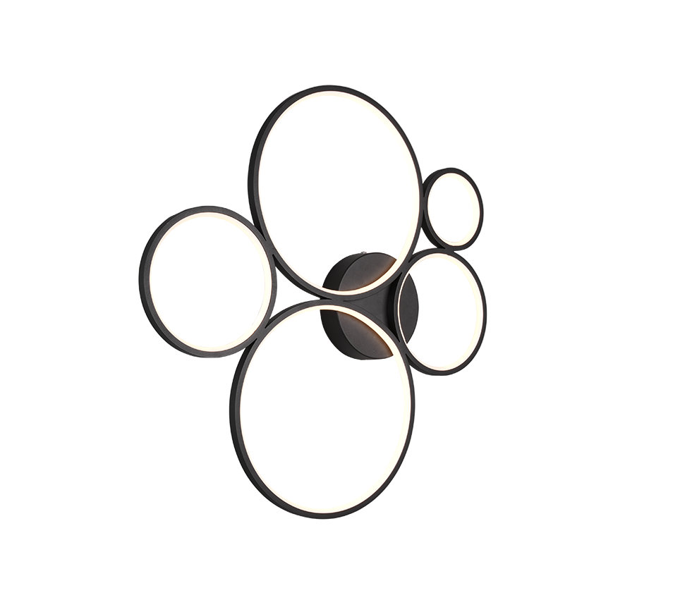 RONDO | Ceiling lamp | Black mat | Metal