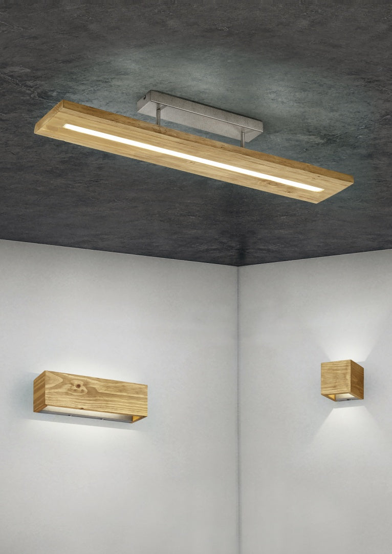BRAD | Ceiling lamp | Wood coloured | Natural wood