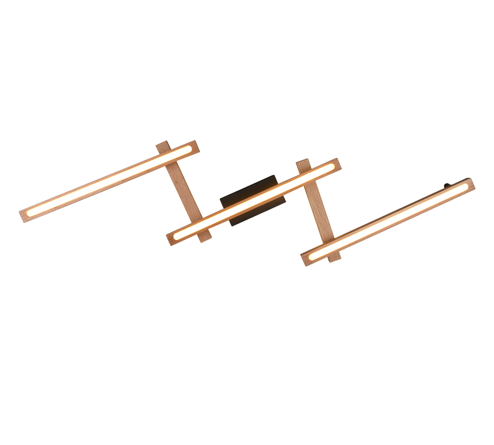 BELLARI | Ceiling lamp | Wood coloured | Natural wood