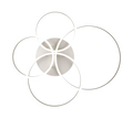 DRAKE | Ceiling lamp | Nickel mat | Metal