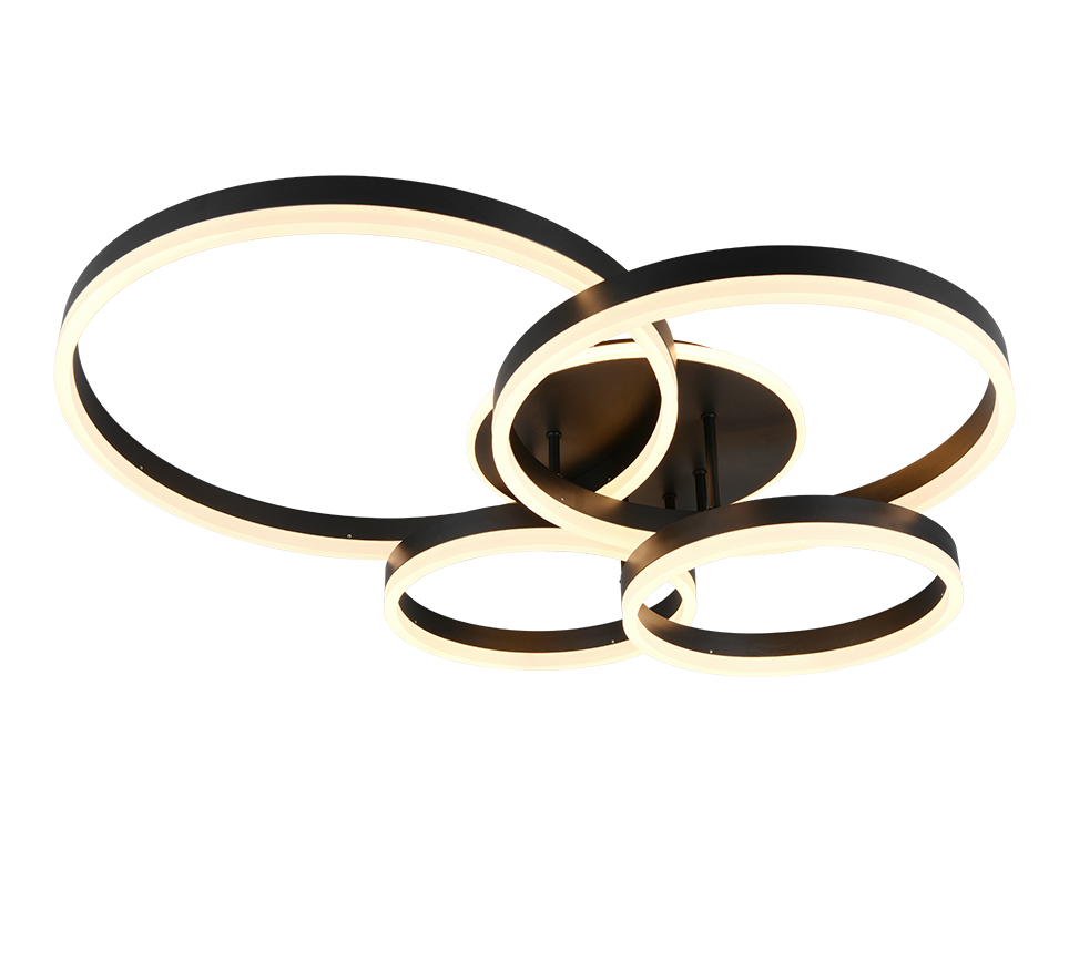 DRAKE | Ceiling lamp | Black mat | Metal