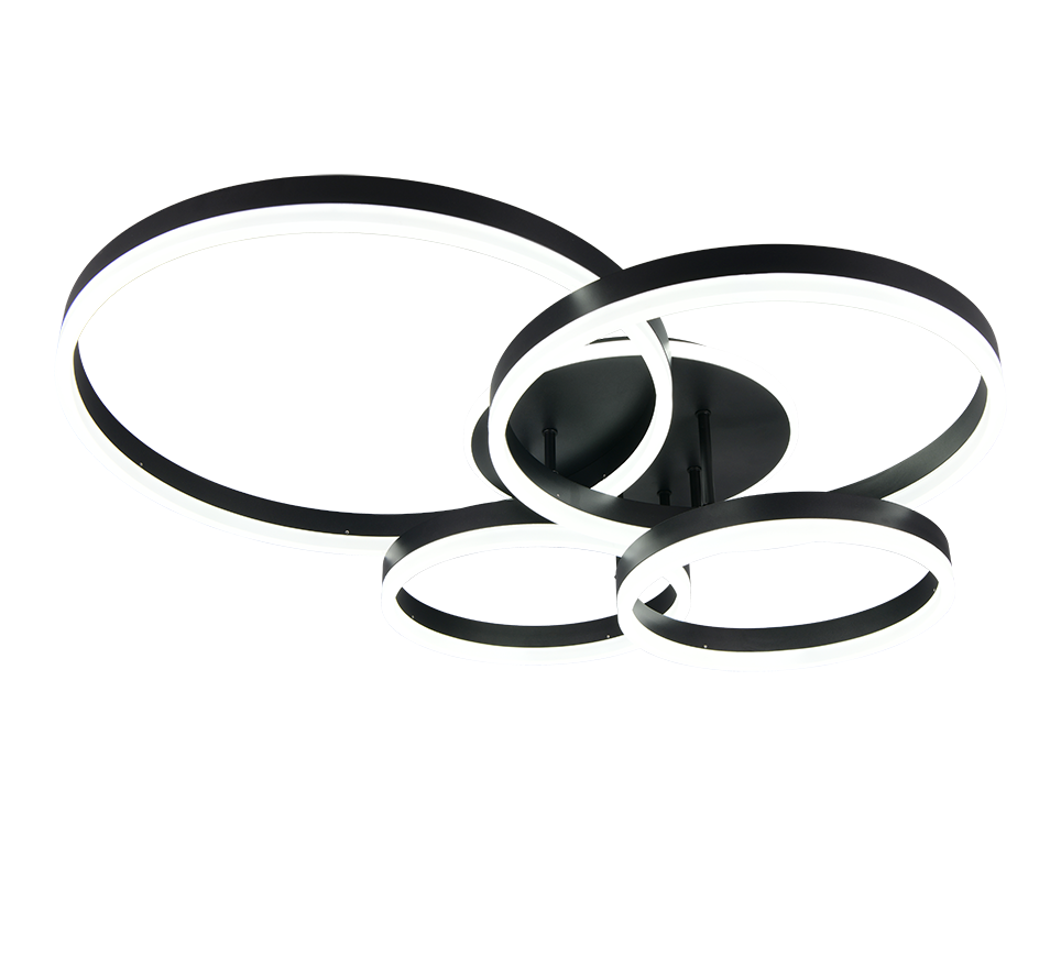 DRAKE | Ceiling lamp | Black mat | Metal