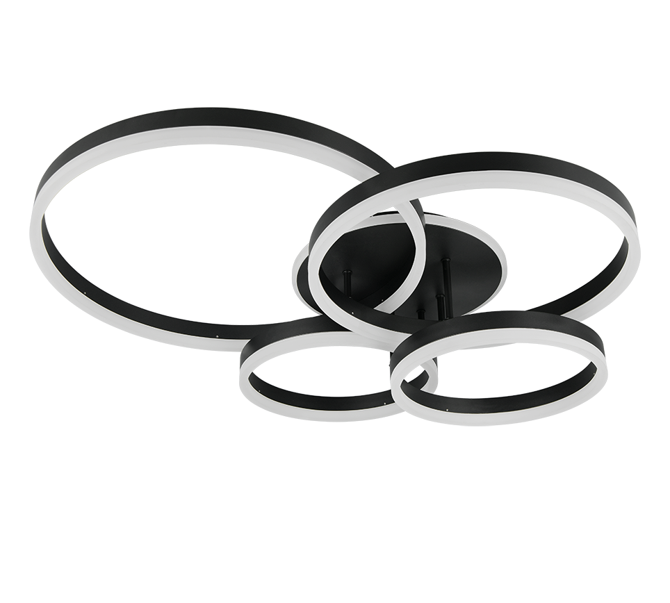 DRAKE | Ceiling lamp | Black mat | Metal