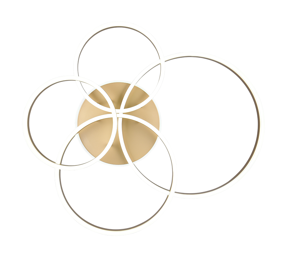 DRAKE | Ceiling lamp | Gold | Metal