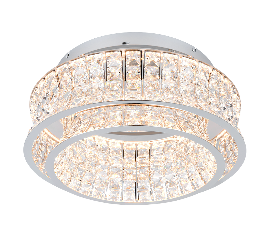 ZEVION | Ceiling lamp | Chrome | Metal