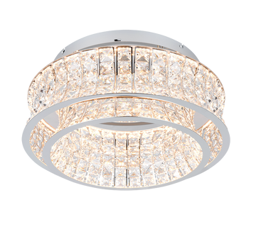 ZEVION | Ceiling lamp | Chrome | Metal