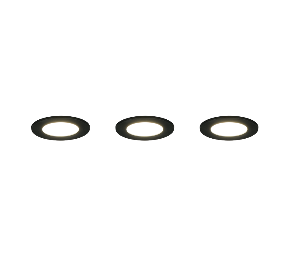 HIMAL | Recessed lighting | Black | Plastic