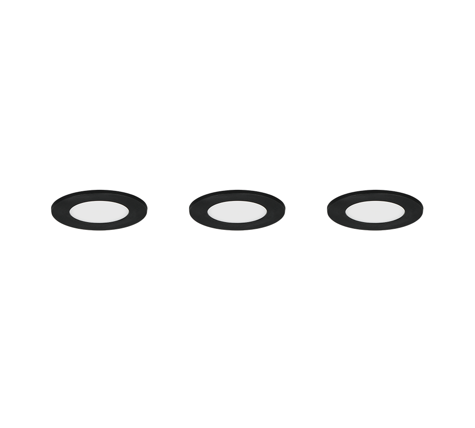 HIMAL | Recessed lighting | Black | Plastic